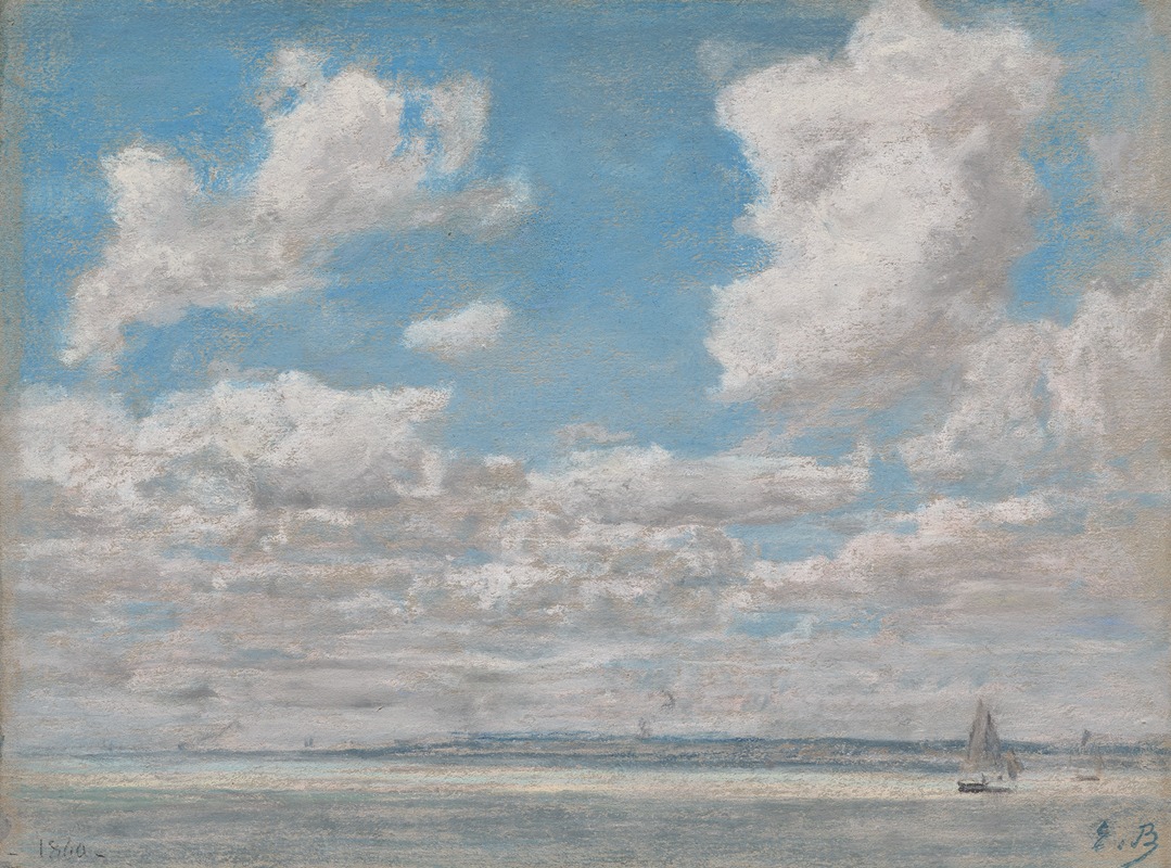 Eugène Boudin - Seascape with Open Sky