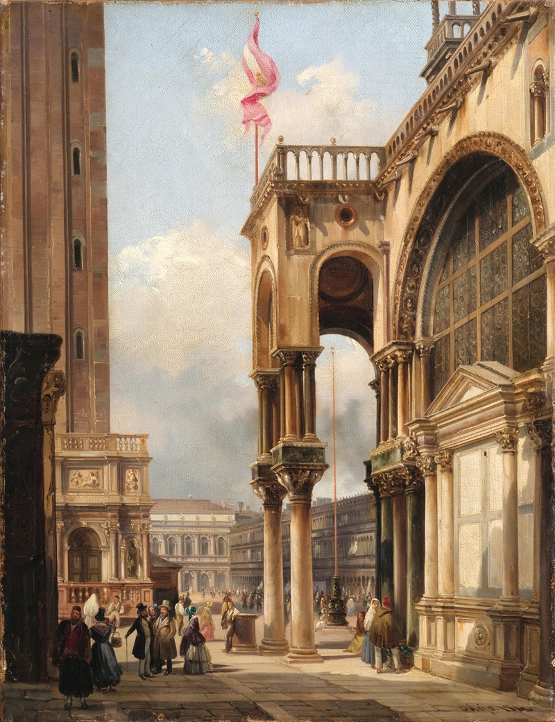 Federico Moja - Venice, a View of St Mark’s Square