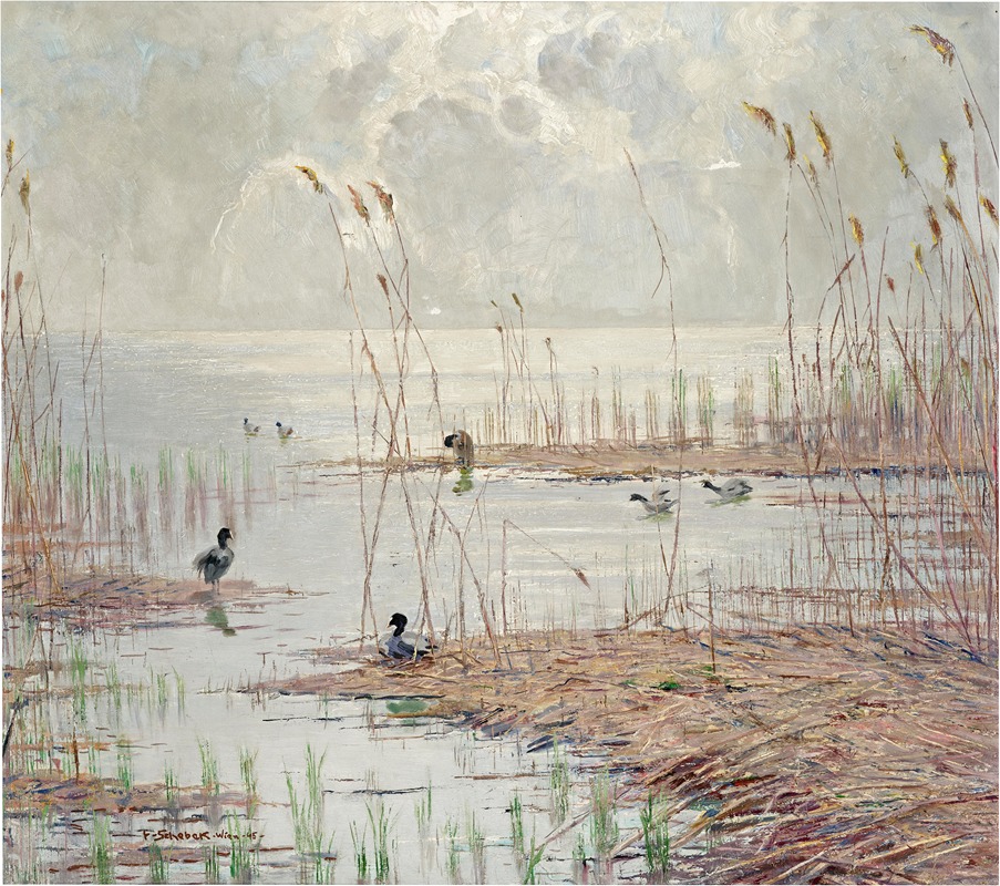 Ferdinand Schebek - Motiv vom Tollense See (Mecklenburg Lake Plateau)