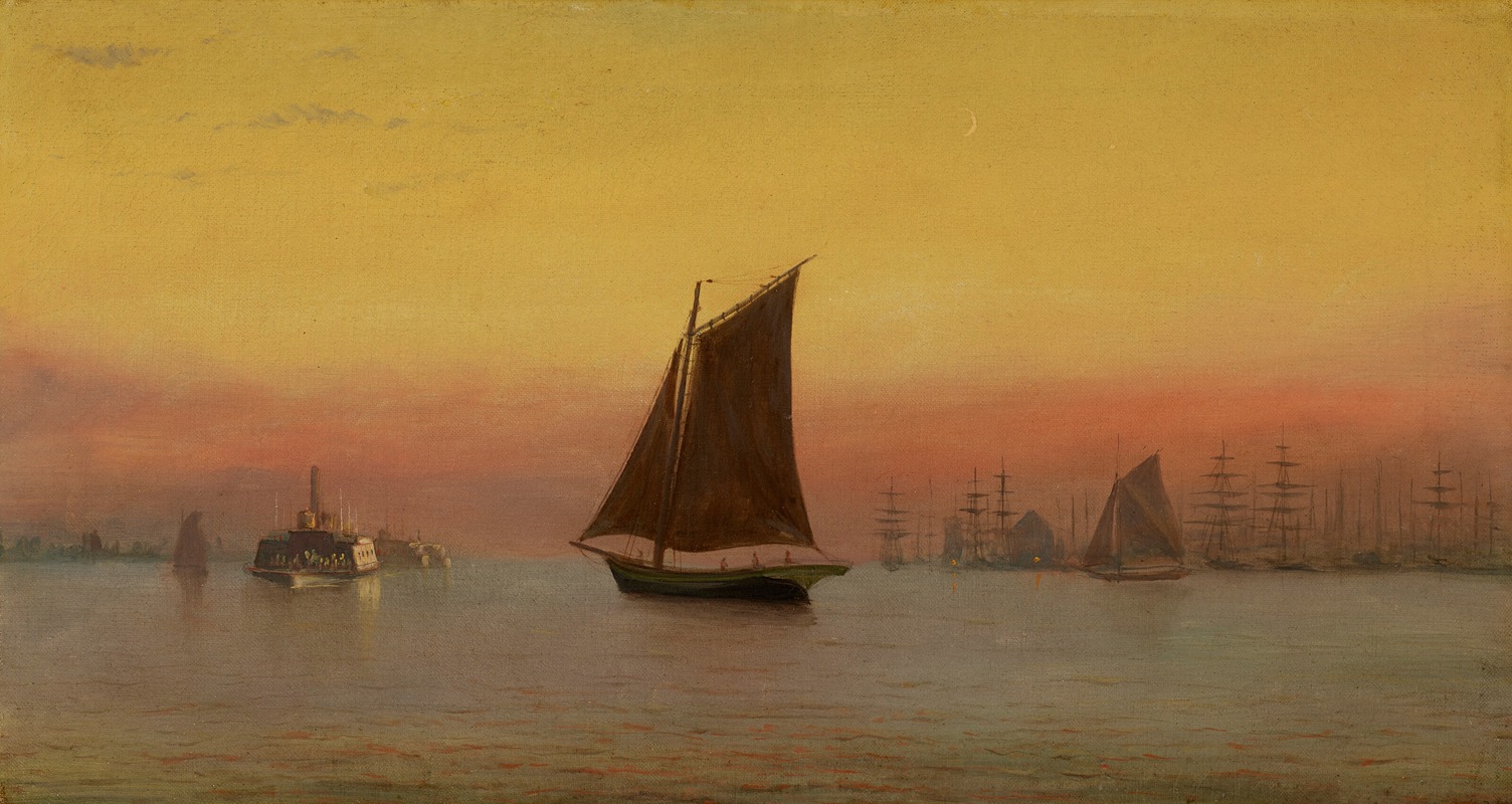 Francis Augustus Silva - Misty Morning, New York Harbor