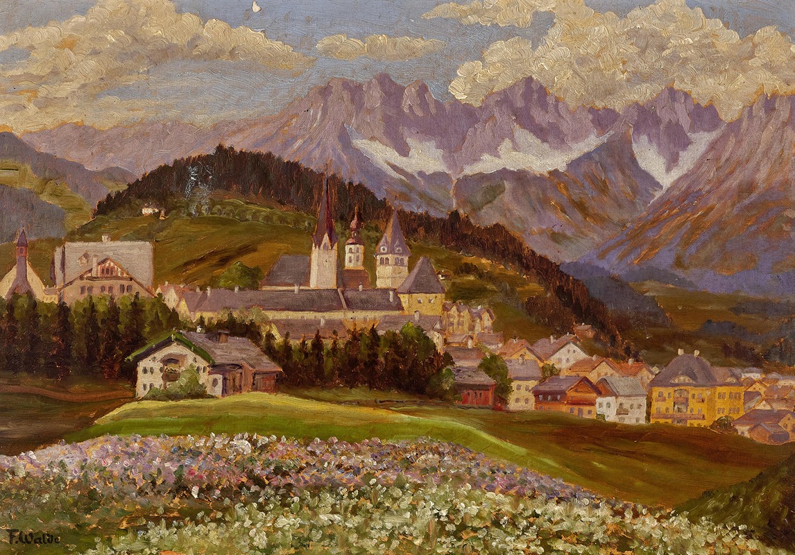 Franz Walde - A view of Kitzbühel