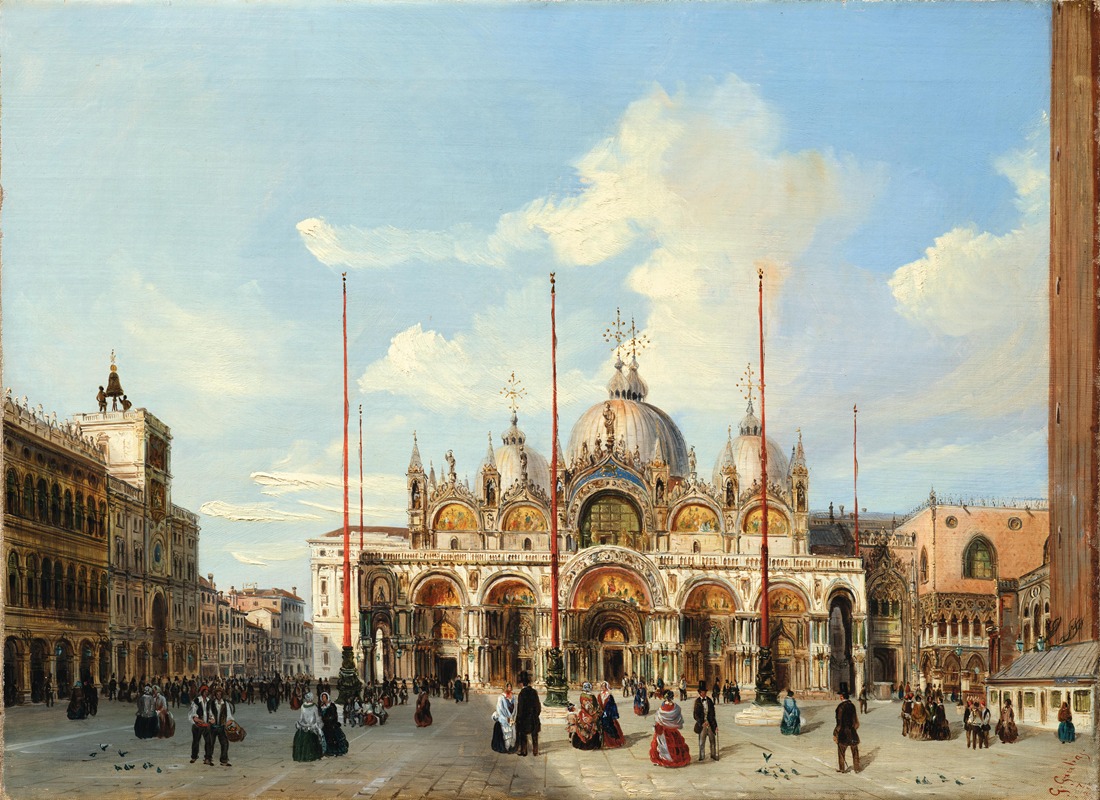 Giovanni Grubas - A View of the St Mark’s Square