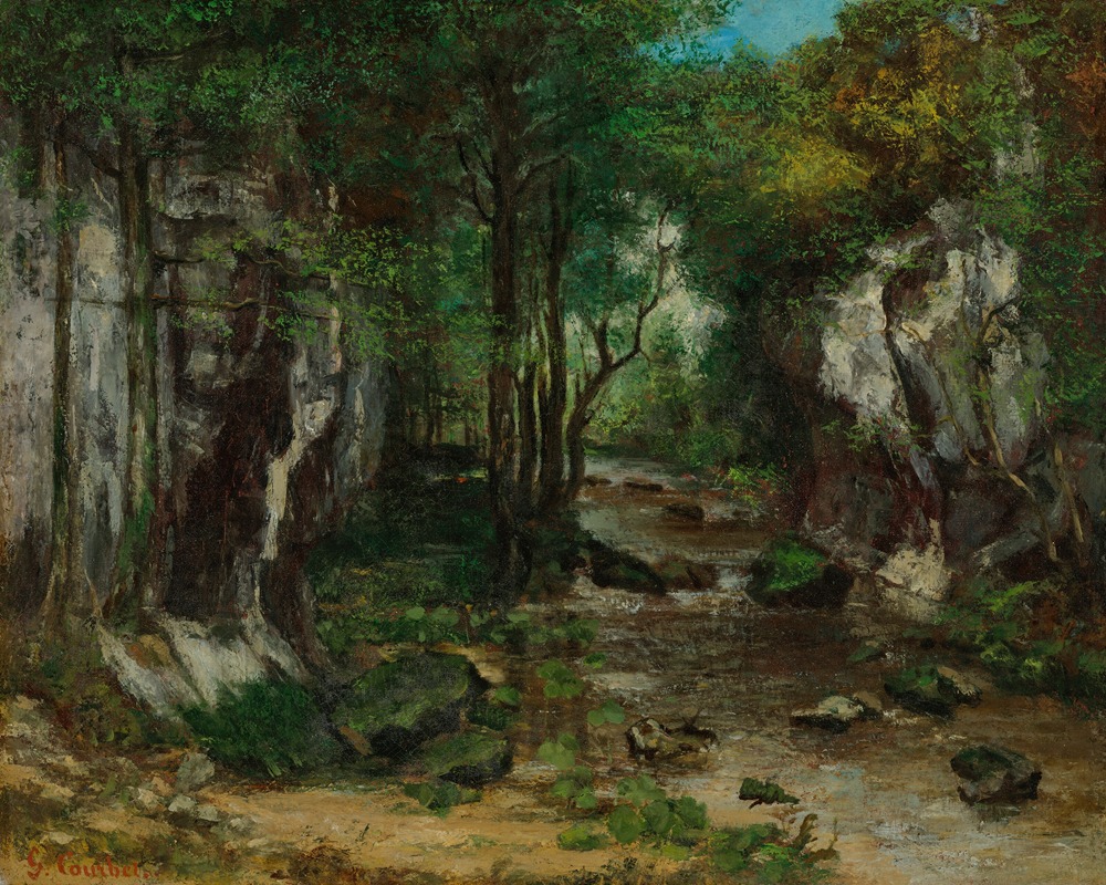 Gustave Courbet - Le Ruisseau de Puits Noir