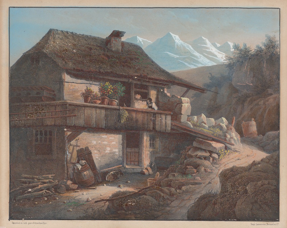 Henri Boug d'Orschwiller - Alpine Scene