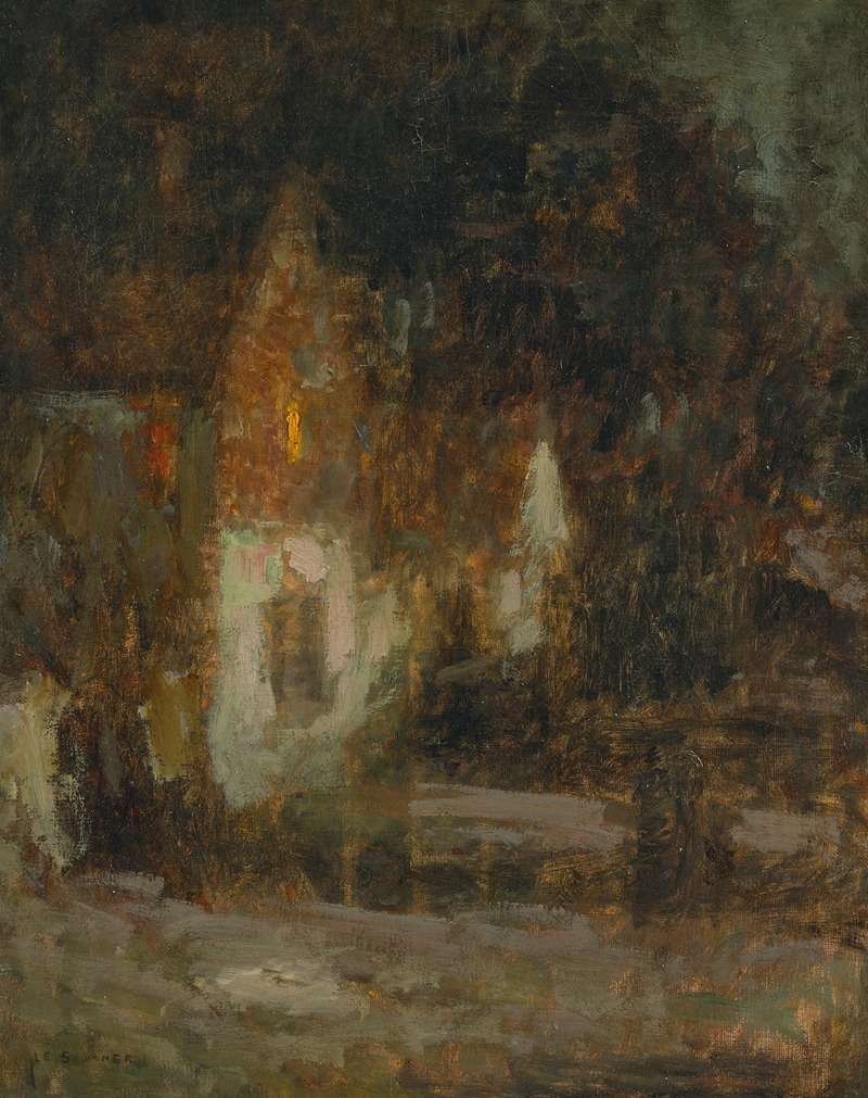 Henri Le Sidaner - Maison au clair de lune