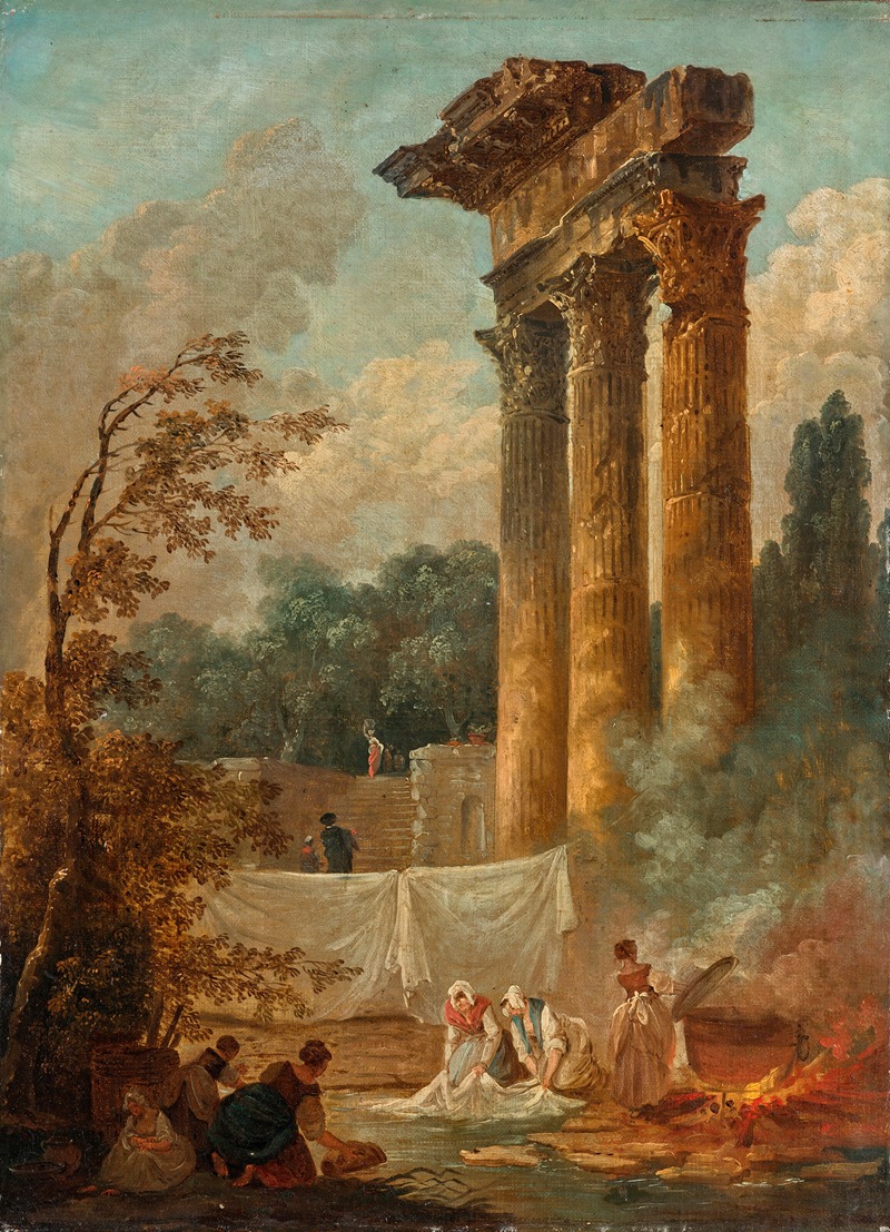 Hubert Robert - Lavandières