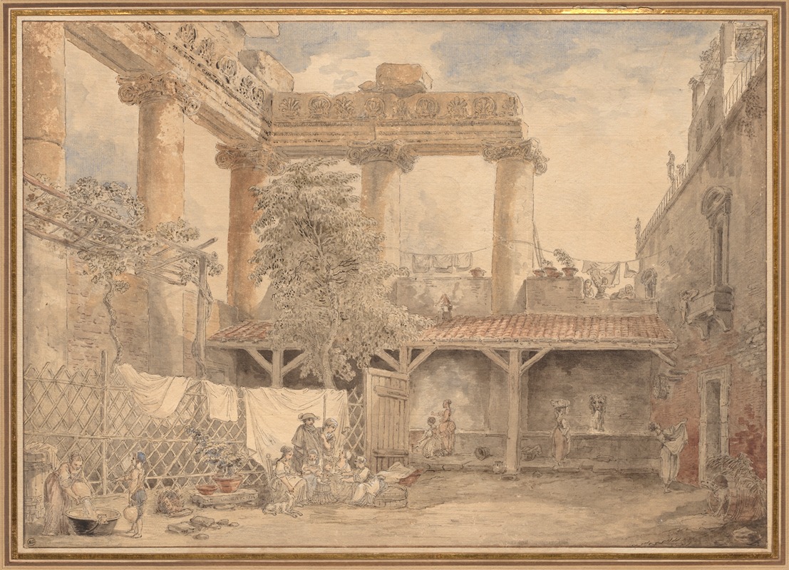 Hubert Robert - Roman Ruins, Villa Pamfili