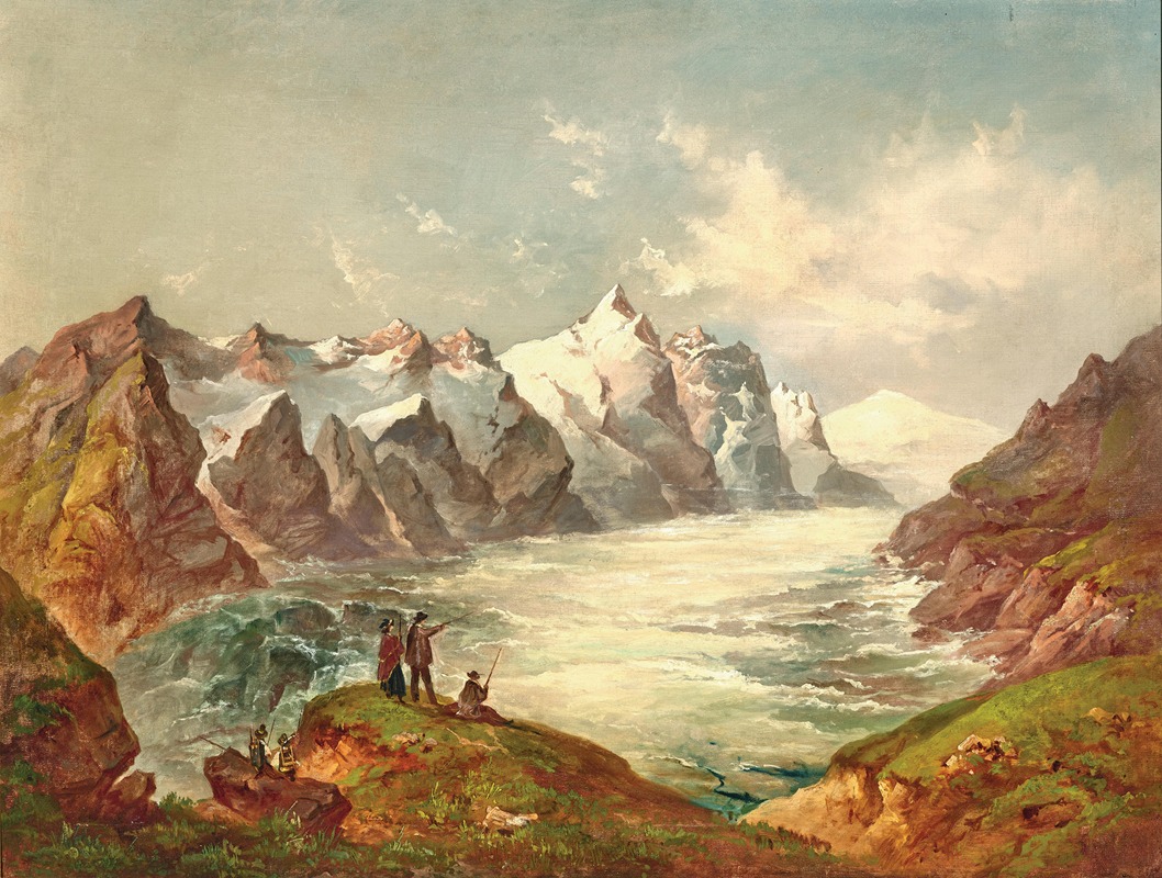 Jakob Canciani - A View of the Pasterze with Grossglockner and Johannisberg