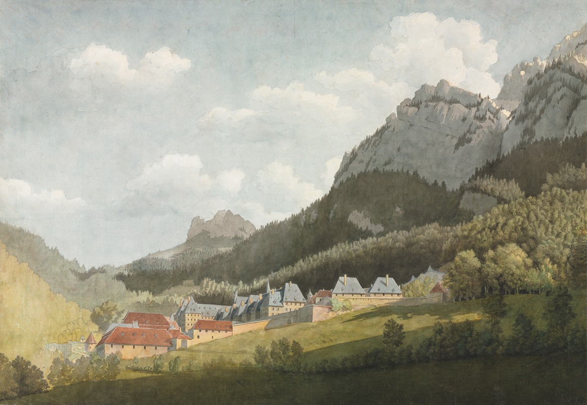 Jean Lubin Vauzelle - Paysage de la Grande Chartreuse