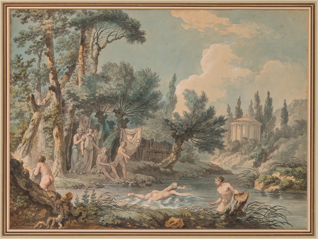 Jean-Jacques-François Lebarbier - Nudes in a Landscape