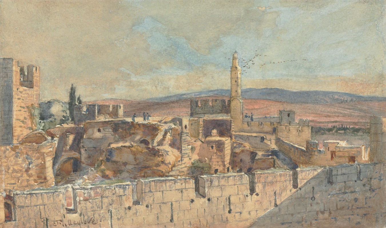 John Fullylove - View of the Old City of Jerusalem