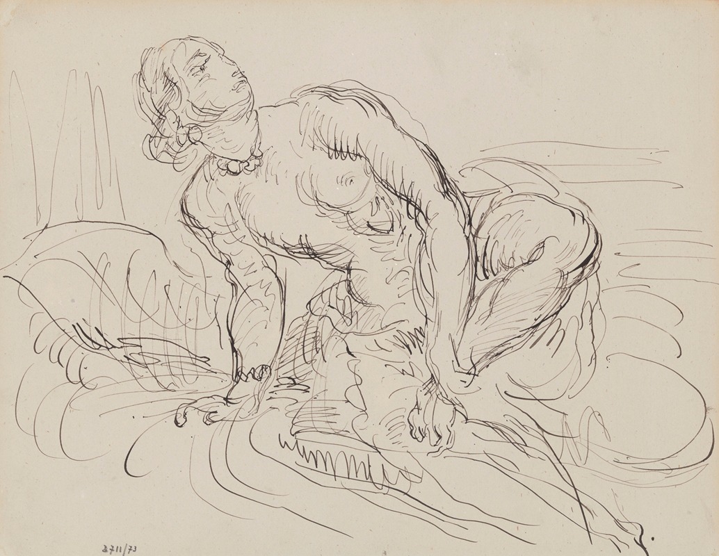 James Ensor - Study of a Woman Bathing