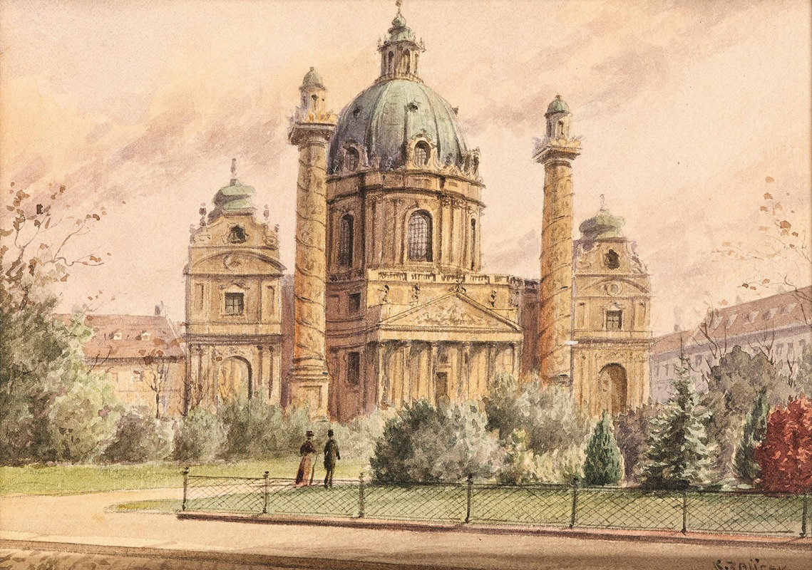 Karl Wenzel Zajicek - Saint Charles’ s Church in Vienna