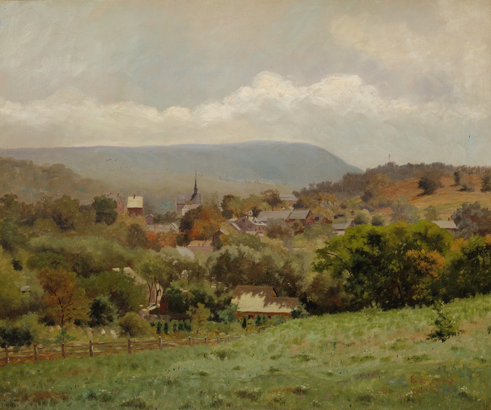 Louis Michel Eilshemius - Delaware Water Gap Village