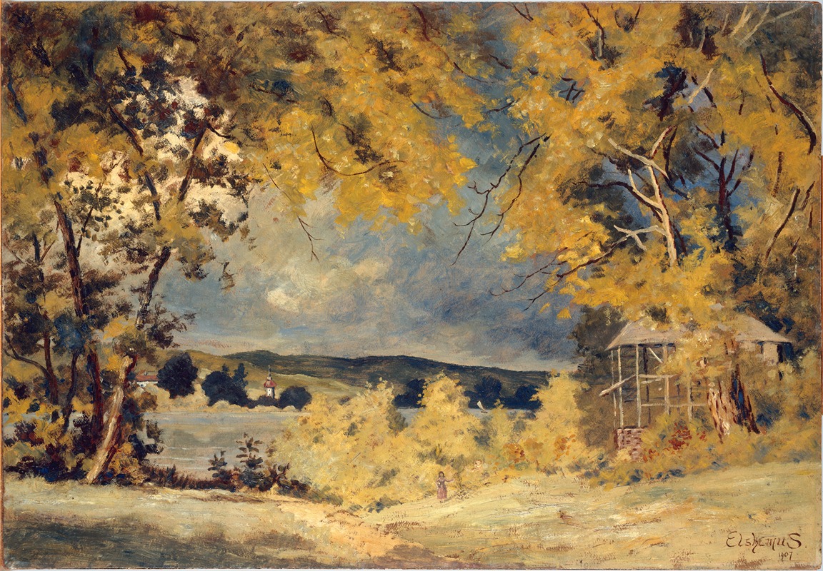 Louis Michel Eilshemius - Landscape, Binghamton, New York