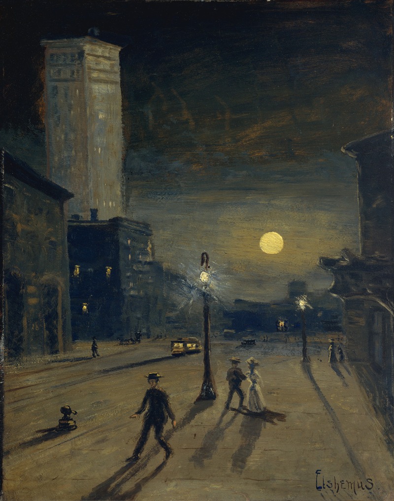 Louis Michel Eilshemius - New York at Night