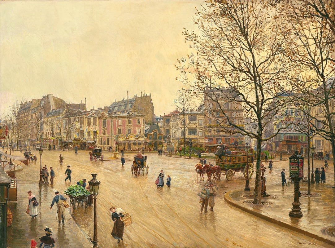 Marie-François Firmin-Girard - La place Pigalle