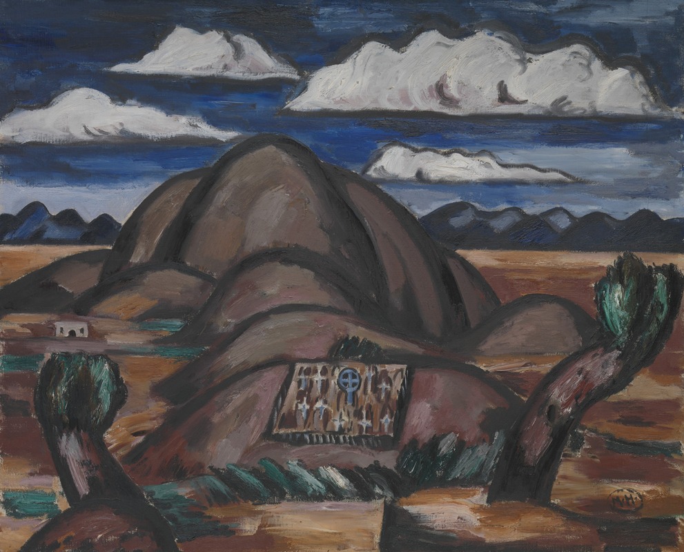 Marsden Hartley - Cemetery, New Mexico