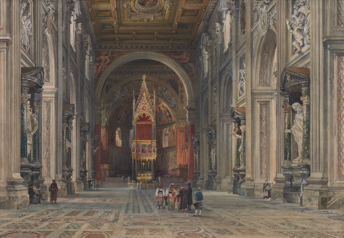 Martino del Don - Interior of San Giovanni in Laterano, Rome