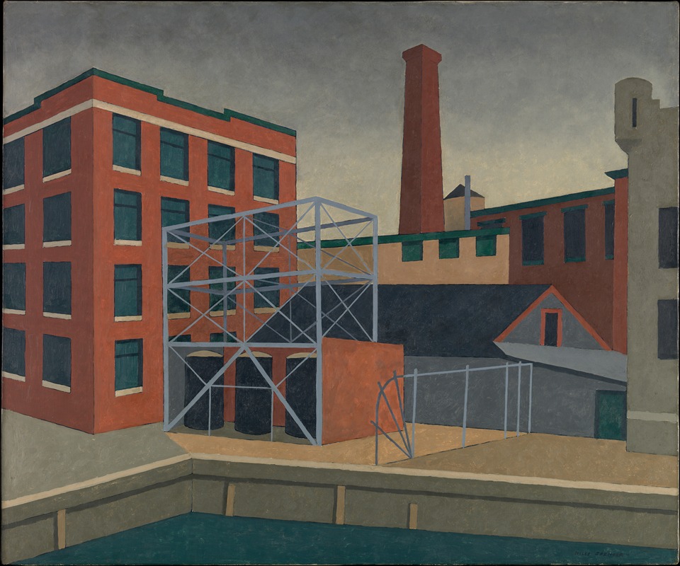 Niles Spencer - Waterfront Mill