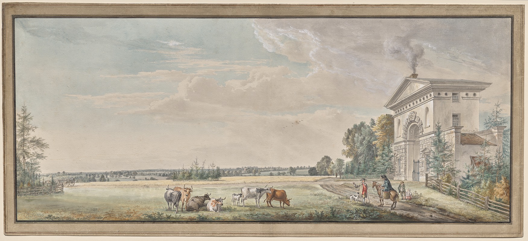 Paul Sandby - Luton Park, Bedfordshire