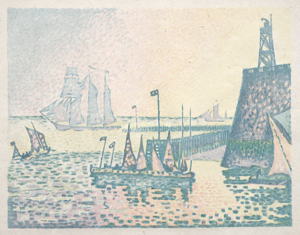 Paul Signac - Evening, The Jetty at Vlissingen