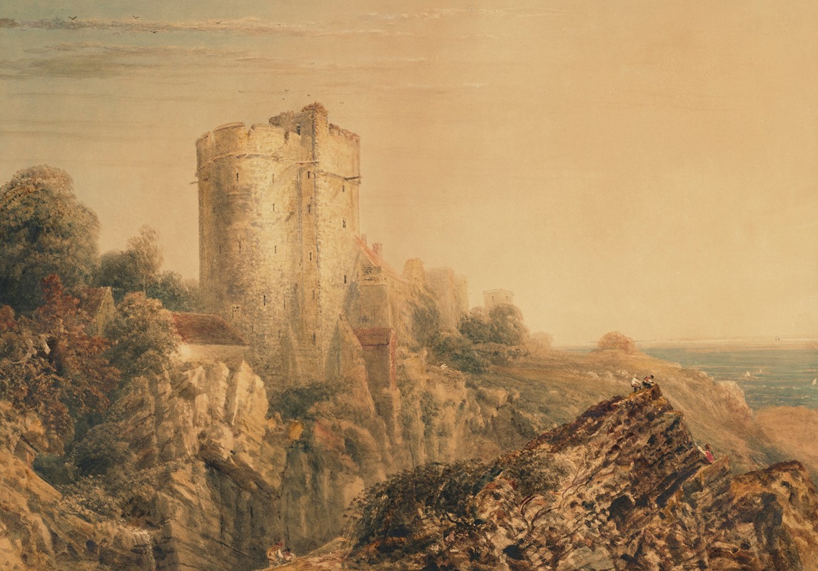 Peter De Wint - View of Lympne Castle, Kent