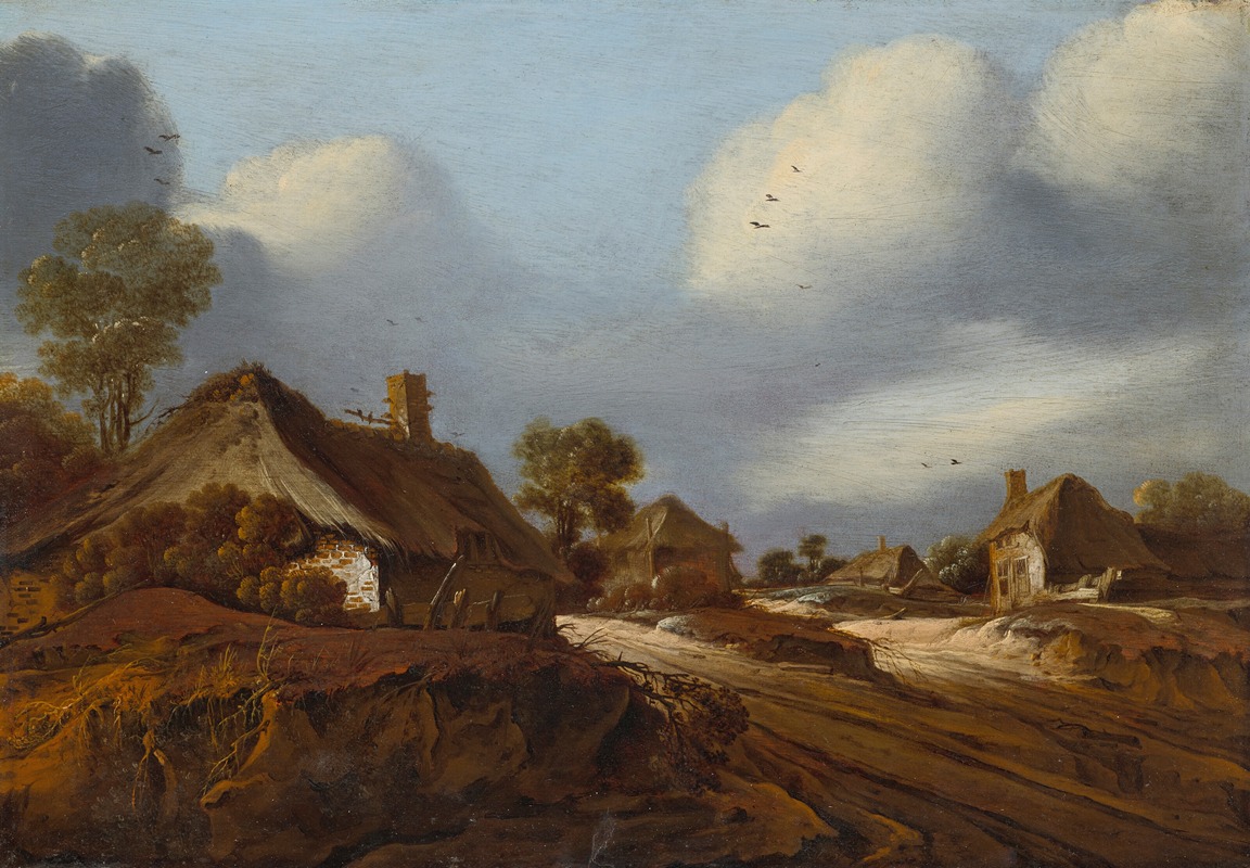 Pieter van Santvoort - VIEW OF A DUTCH VILLAGE