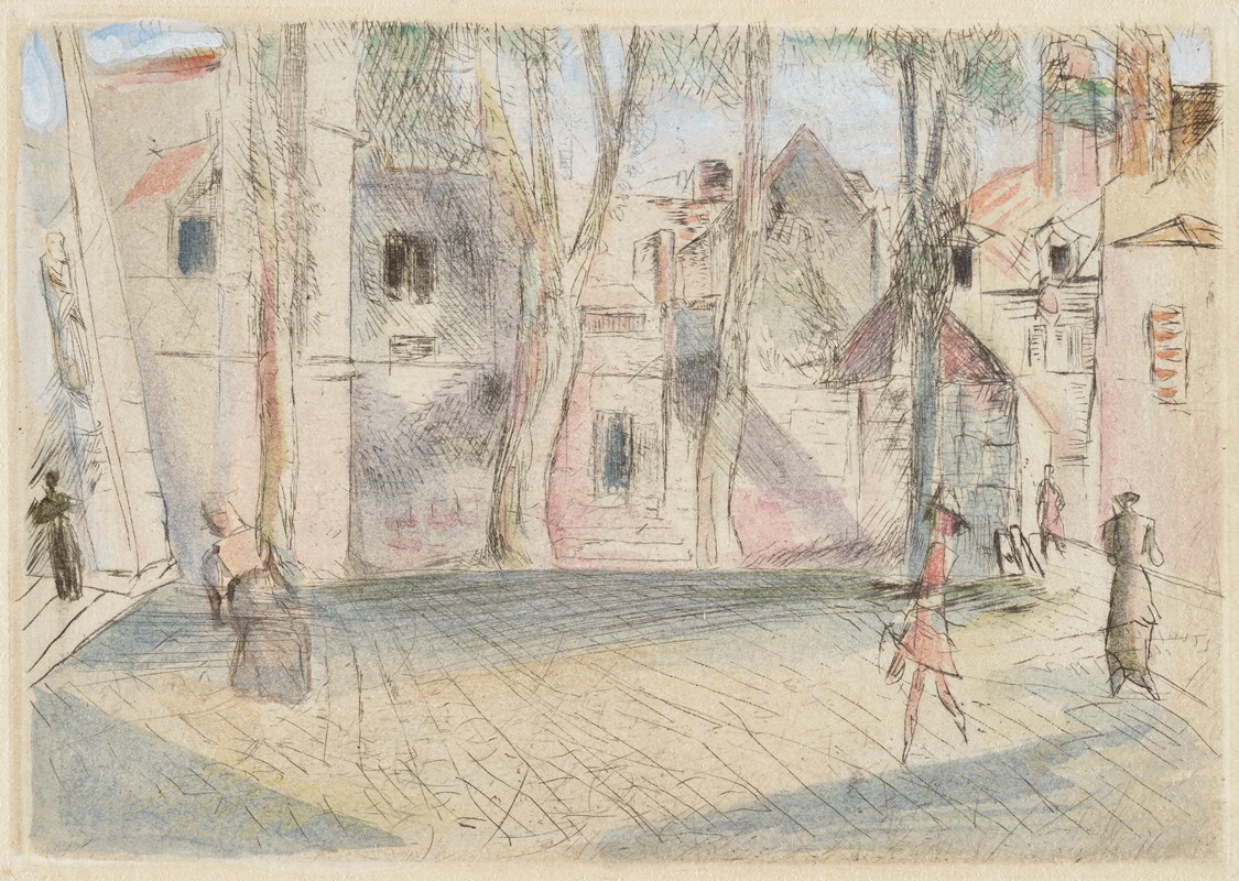 Rudolf Grossmann - Platz in Senlis II