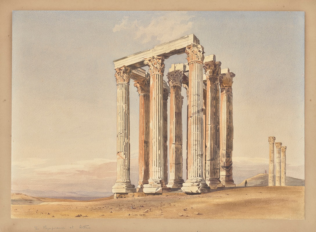 Thomas Hartley Cromek - The Temple of Olympian Zeus, Athens