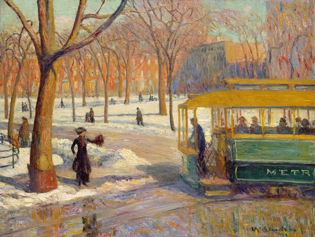 William James Glackens - The Green Car