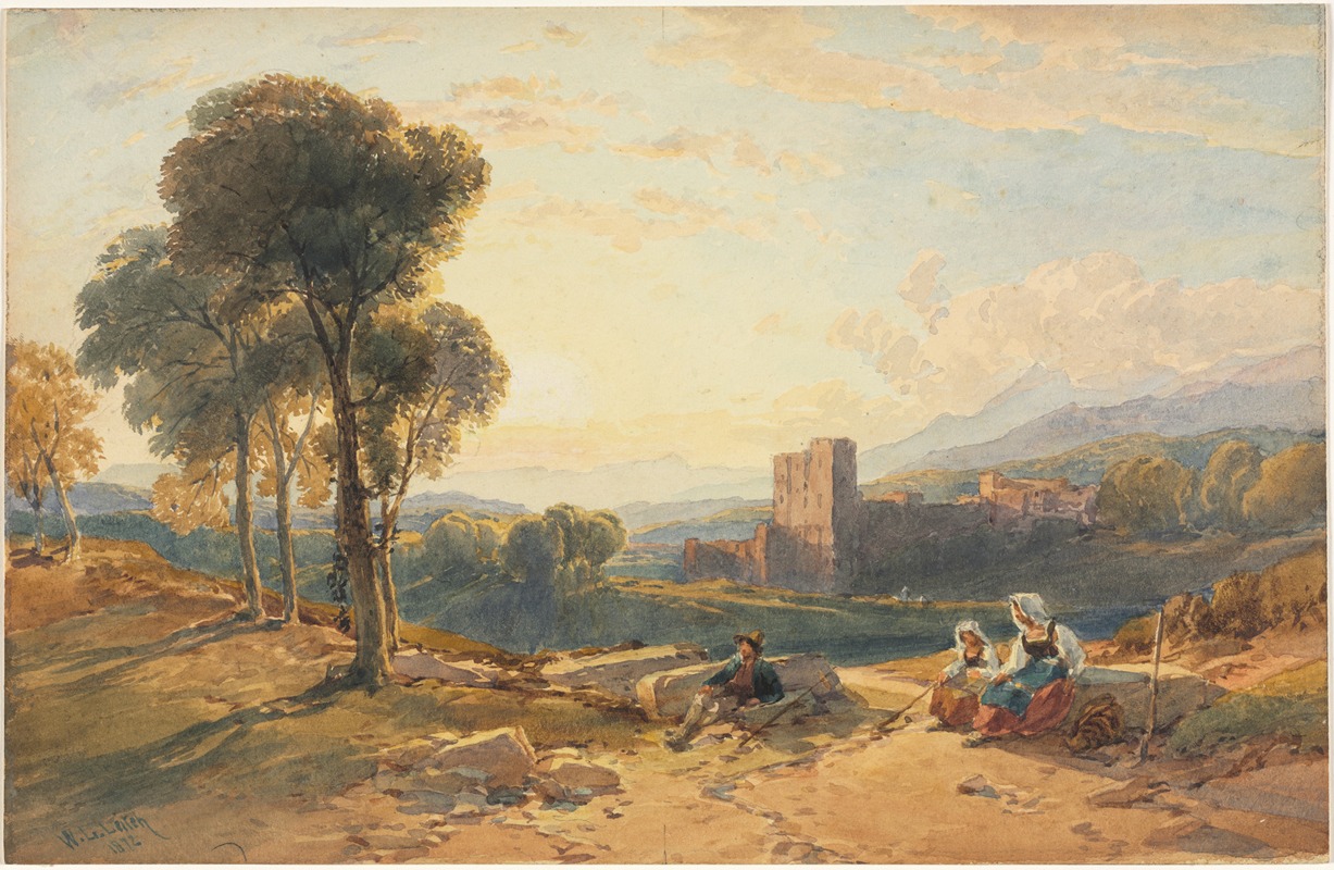 William Leighton Leitch - Landscape, Italy