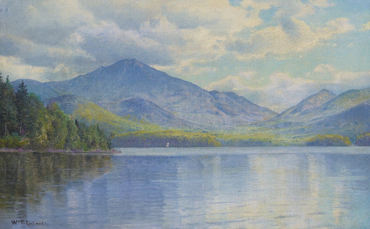 William Trost Richards - Lake Placid, Adirondack Mountains