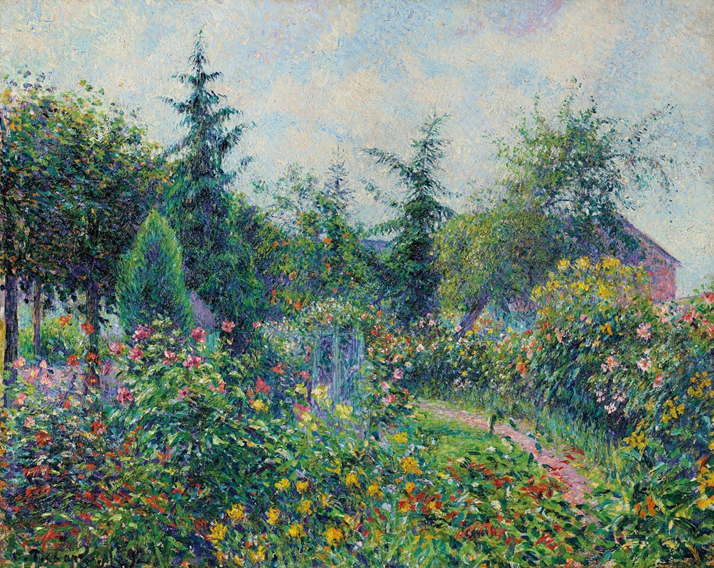 Camille Pissarro - Jardin et poulailler chez Octave Mirbeau, Les Damps