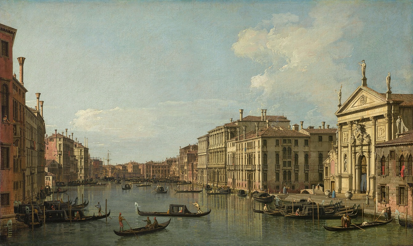 Canaletto - The Grand Canal, Venice, Looking South-East from San Stae to the Fabbriche Nuove di Rialto