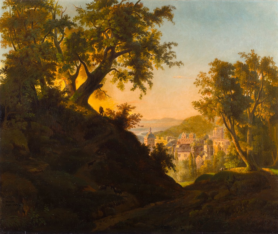 Charles Ferdinand Wimar - The Castle of Heidelberg