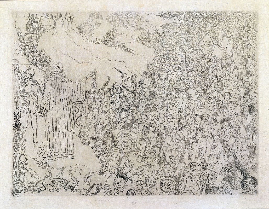 James Ensor - The Multiplication of the Fishes