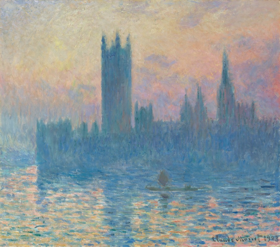 Claude Monet - The Houses of Parliament, Sunset