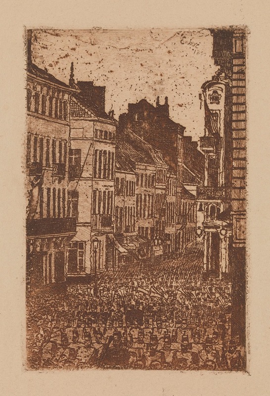 James Ensor - The Music in the rue de Flandre, Ostend