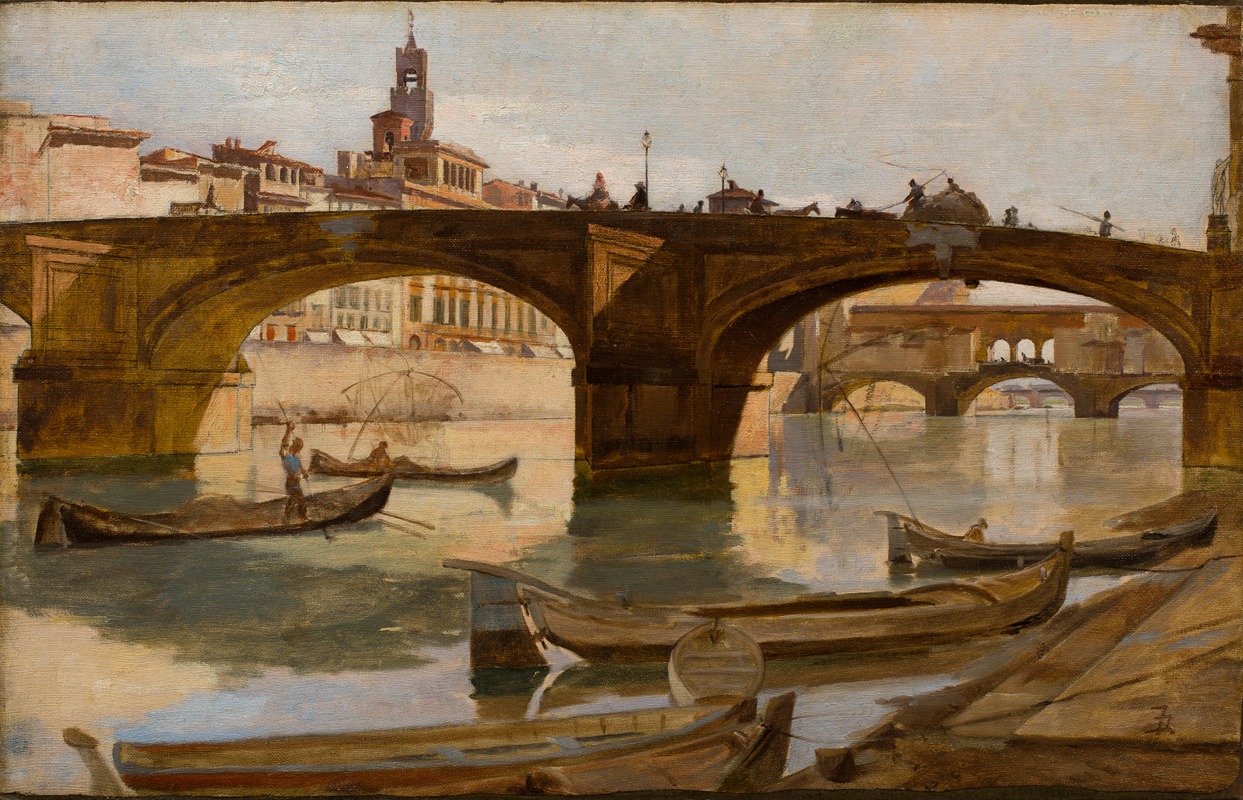 Frank Duveneck - The Bridges; Florence