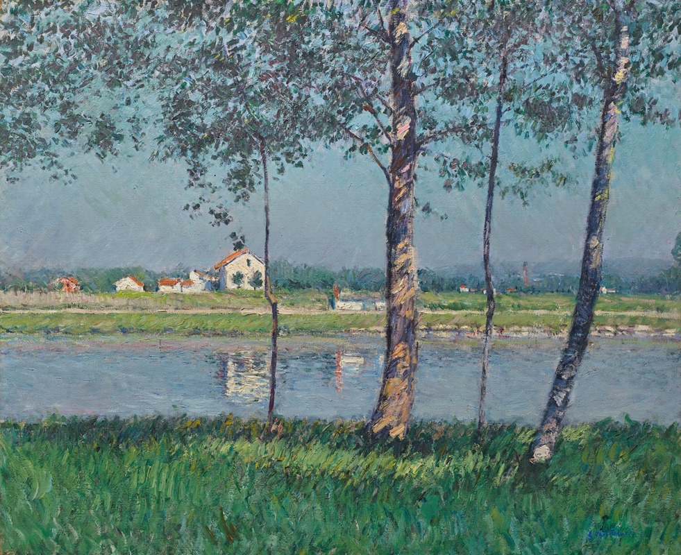 Gustave Caillebotte - Rive de la Seine au Petit-Gennevilliers