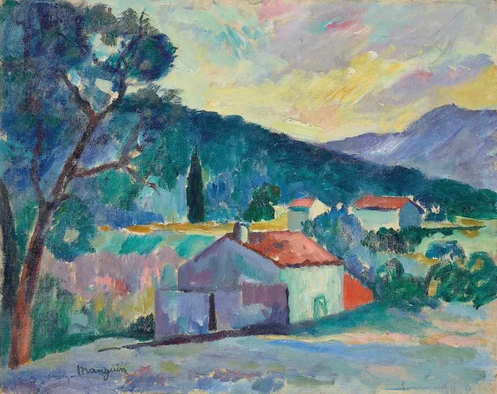 Henri Manguin - Le Mas à Saint-Tropez