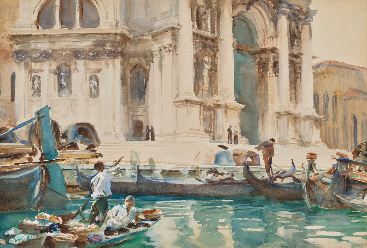 John Singer Sargent - The Façade of La Salute, Venice