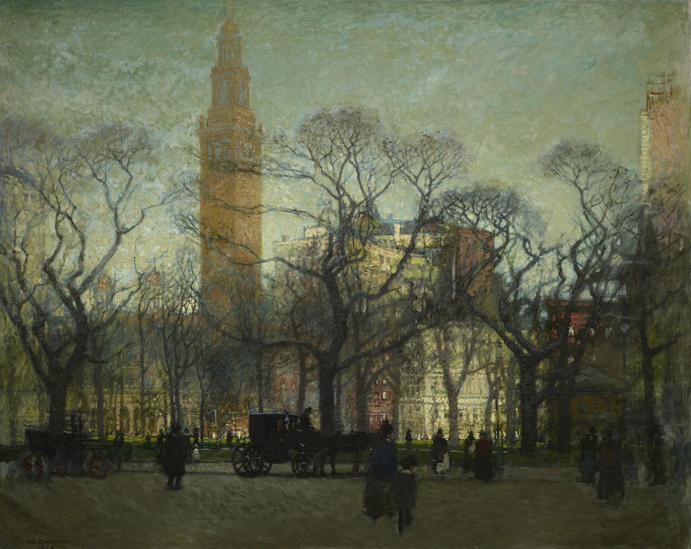 Paul Cornoyer - Afternoon Madison Square