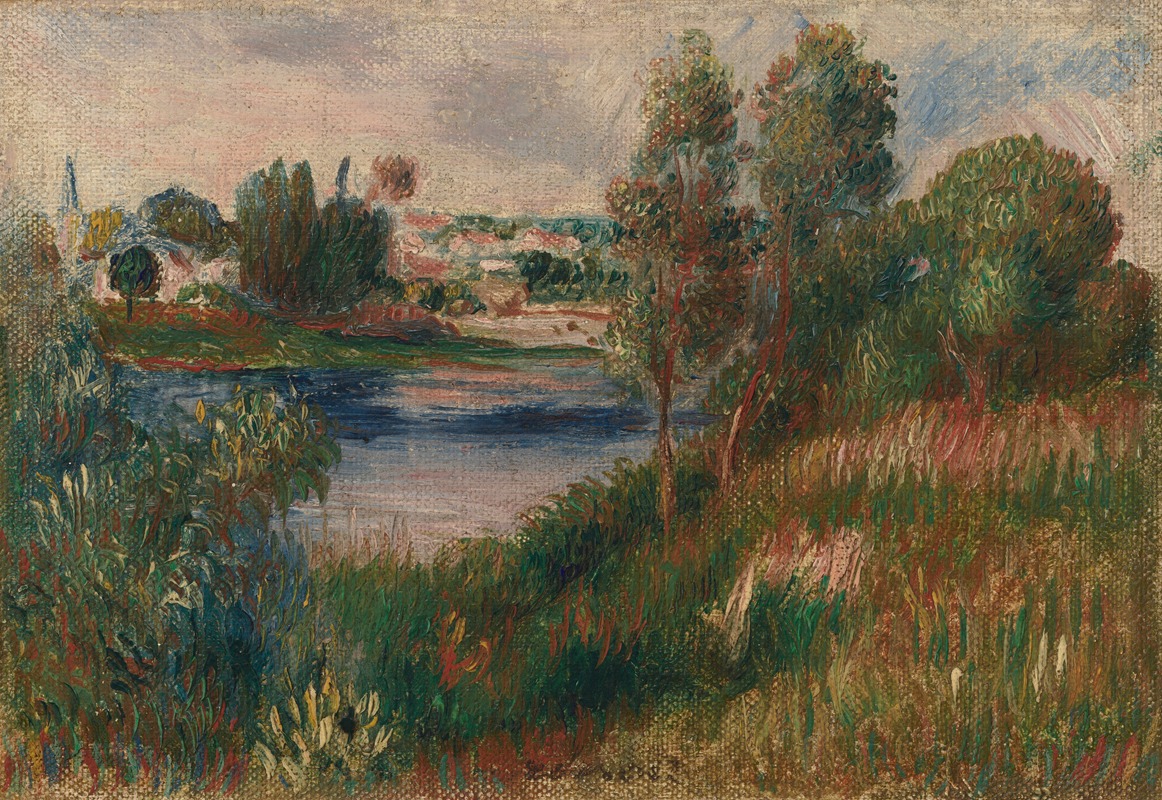 Pierre-Auguste Renoir - Landscape at Vétheuil