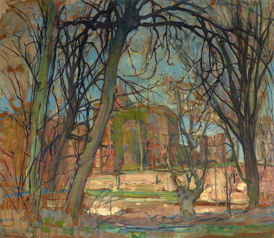 Piet Mondrian - Spring Sun (Lentezon); Castle Ruin; Brederode 