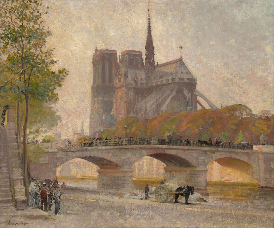 Robert William Vonnoh - Notre Dame de Paris