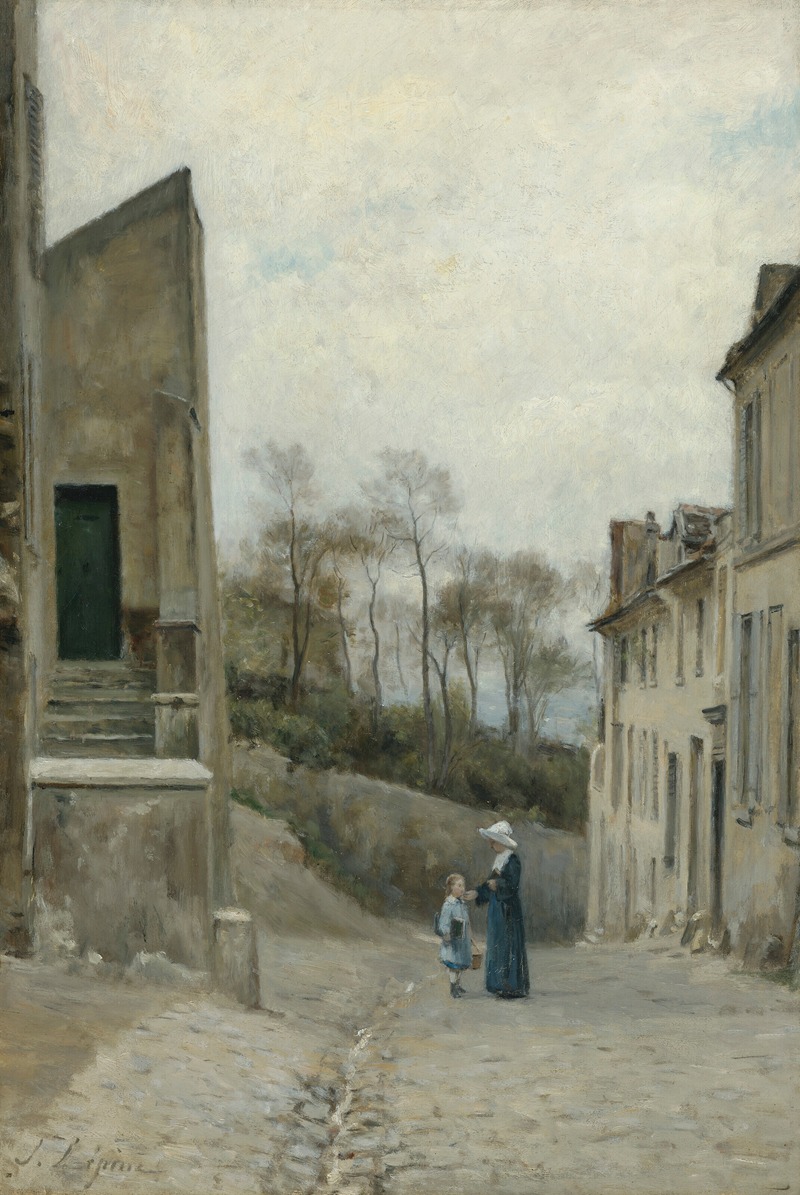 Stanislas Lépine - Montmartre, la rue Cortot