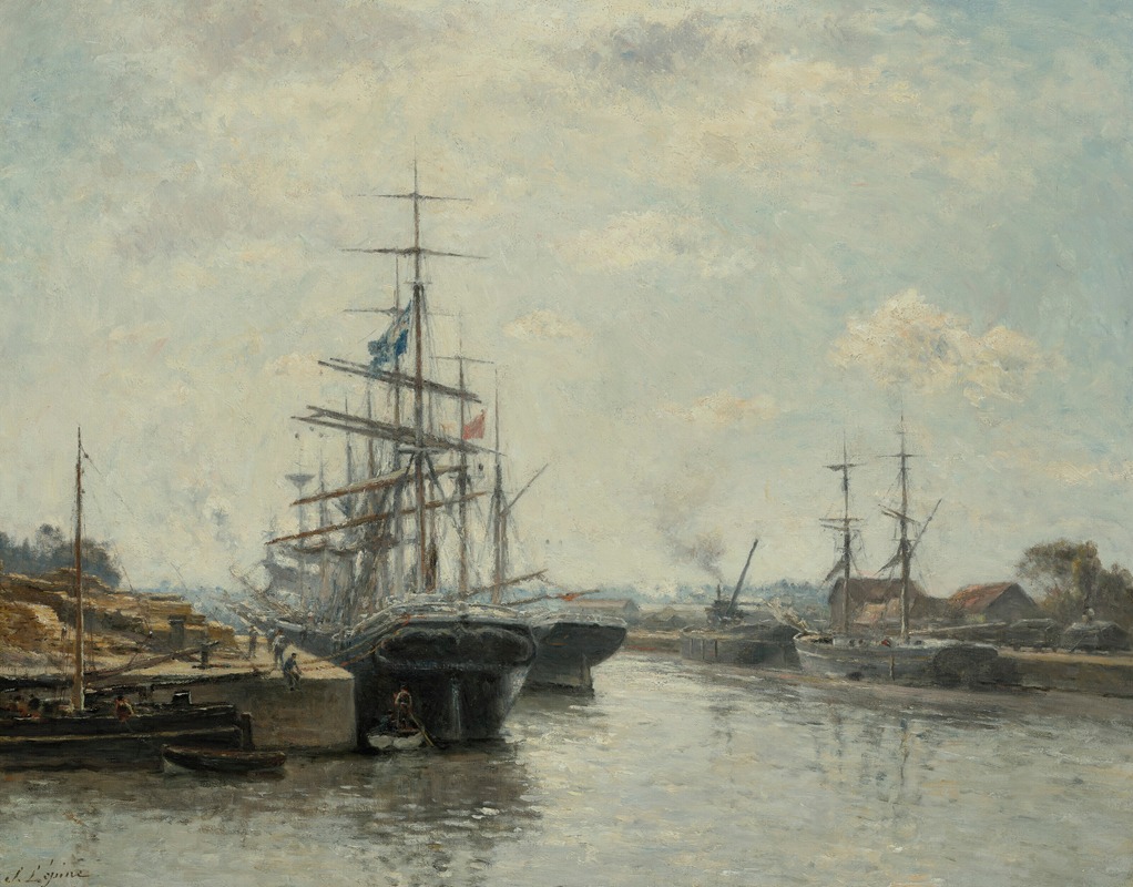 Stanislas Lépine - Caen. Le Bassin de Saint-Pierre