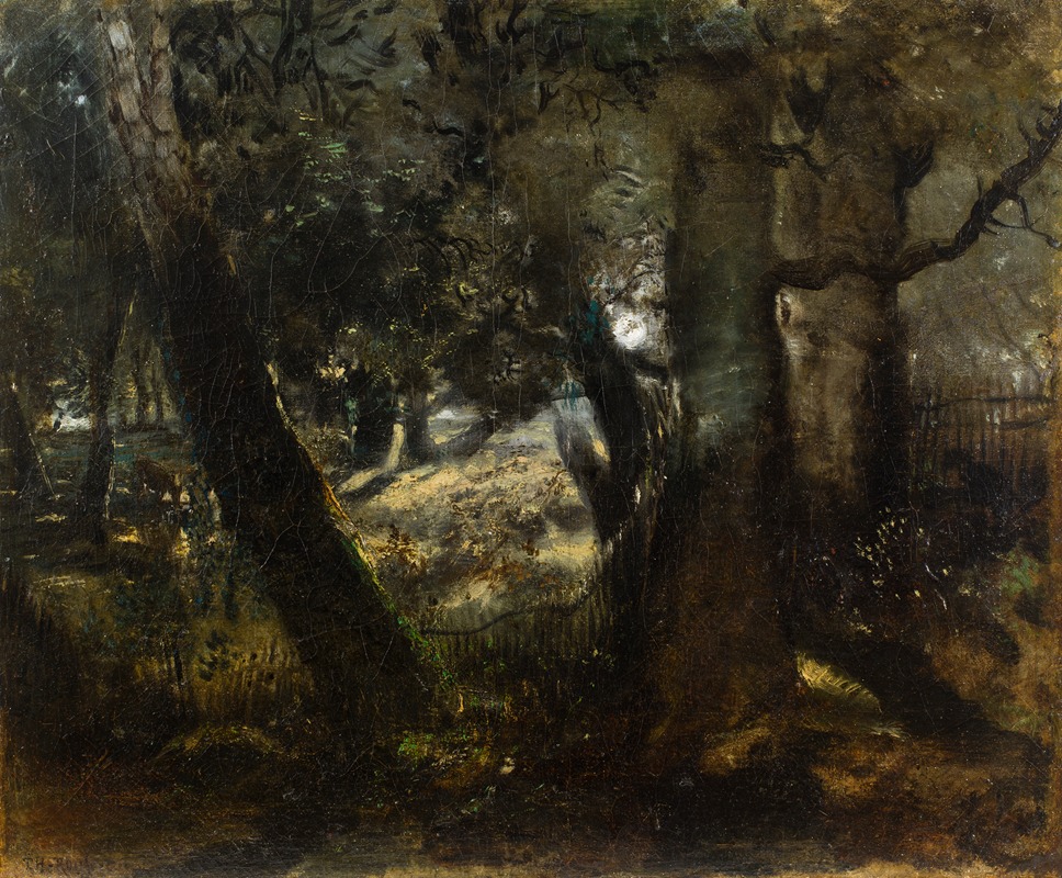 Théodore Rousseau - Pheasantry in the Forest of Compiègne